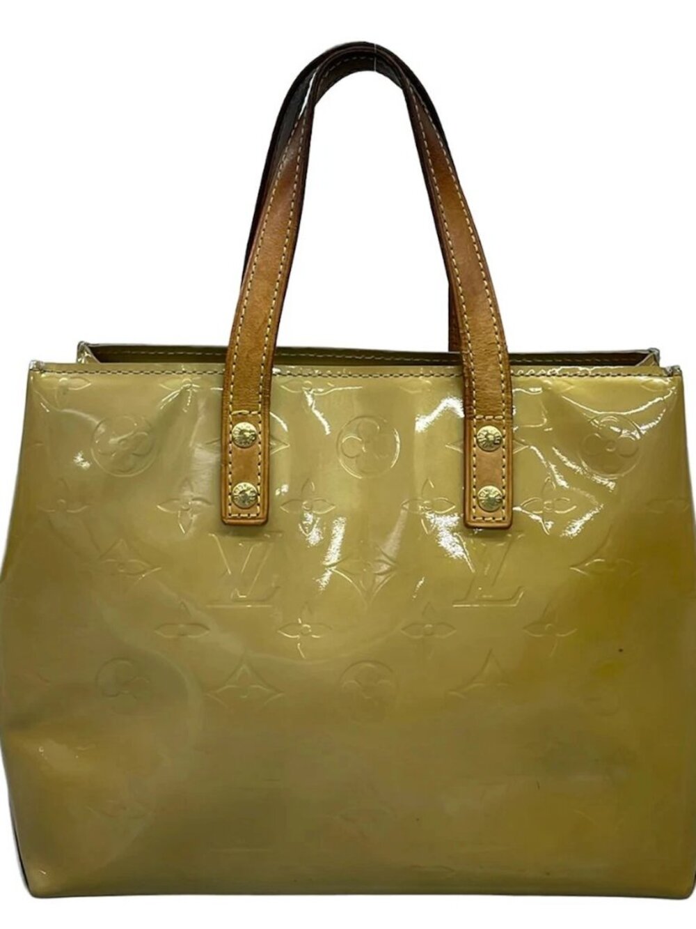 LOUIS VUITTON Reade PM M91144 Soft Beige Monogram Vernis MI0082 Handbag - Picture 1 of 16